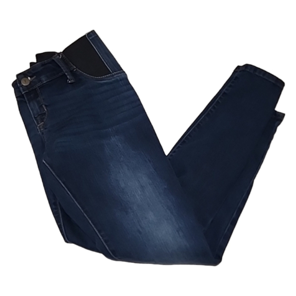 INGRID & ISABEL Maternity Skinny Jeans 4 27 Dark Wash Under Belly Stretch Denim - Picture 13 of 14